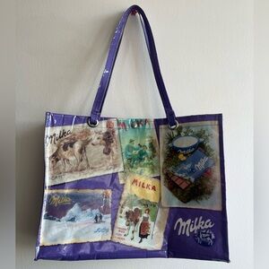 Quirky Vintage Milka Chocolate Tote Bag